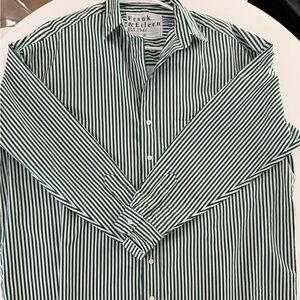 Frank & Eileen Shirley Oversized Button-up Shirt green  Stripe Size S